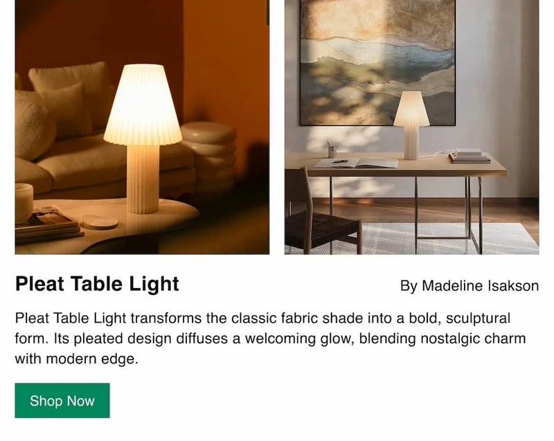 Pleat Table Light