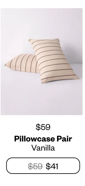 Pillowcase Pair - Vanilla