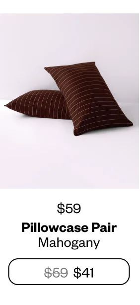 Pillowcase Pair - Mahogany