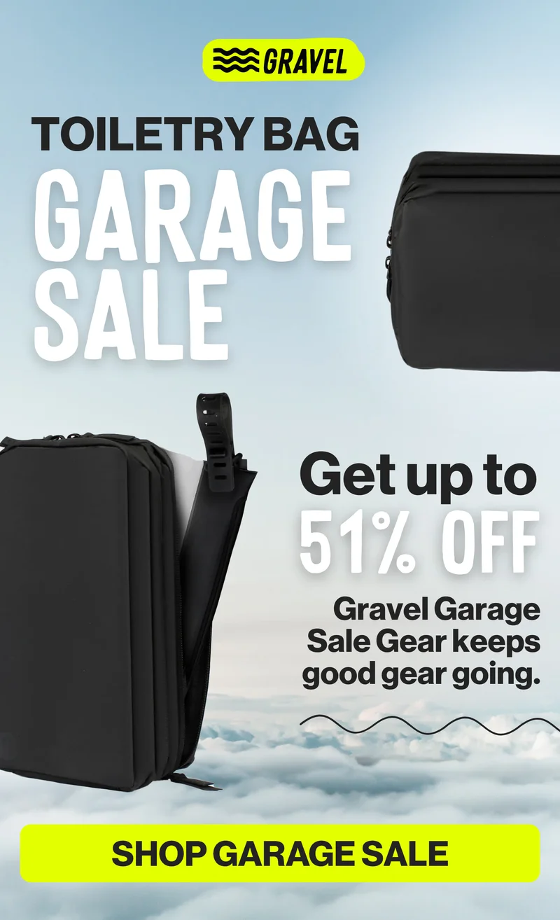 garage sale is live. Save money on lightly used Gravel Gear