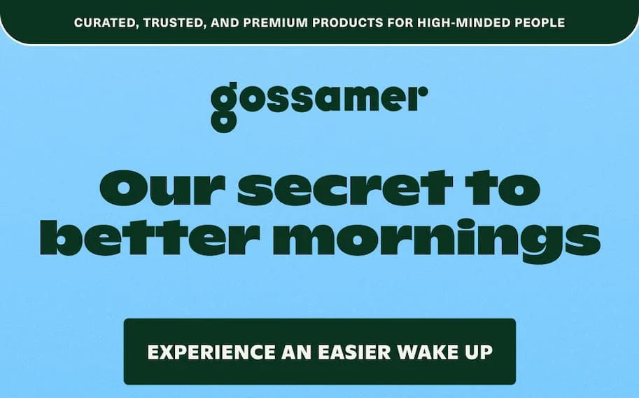 EXPERIENCE A SIMPLER DAWN