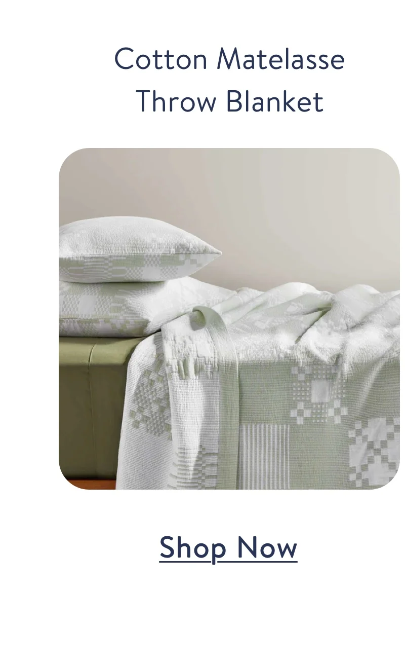 Cotton Matelasse Throw Blanket