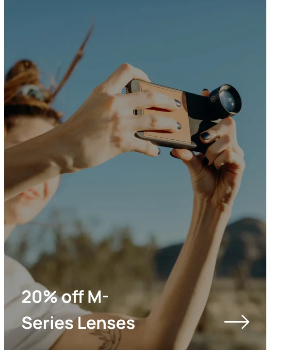20% off M-Series Lenses