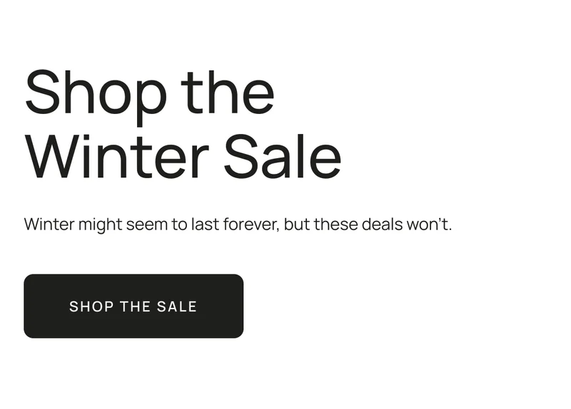 Shop the Winter Sale