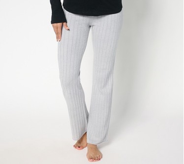 Barefoot Dreams Petite CozyChic Ultra Lite Ribbed Flare Pant