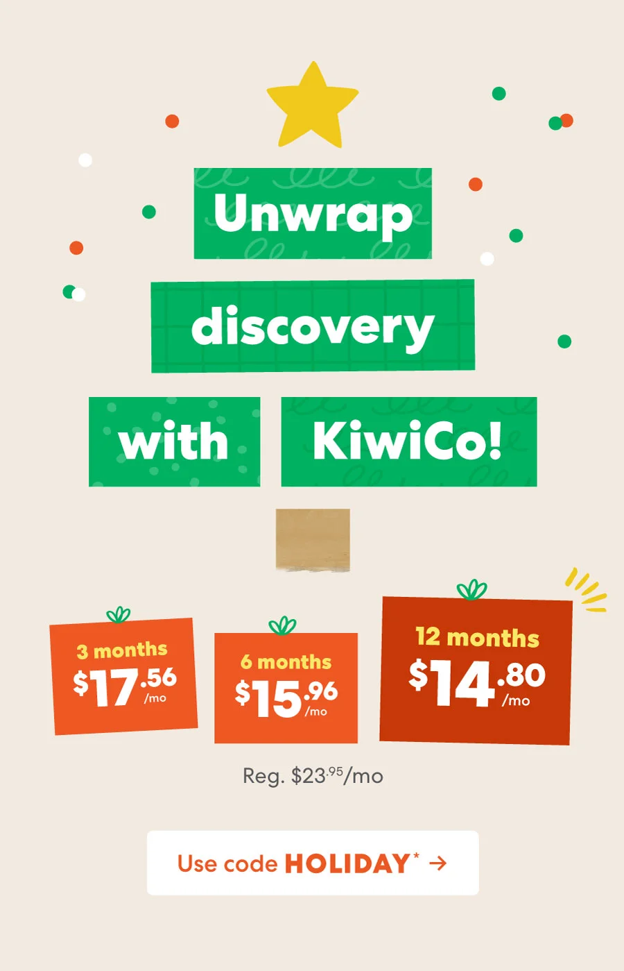Unwrap discover with KiwiCo!