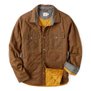 Quilted Waxed Shirt Jacket