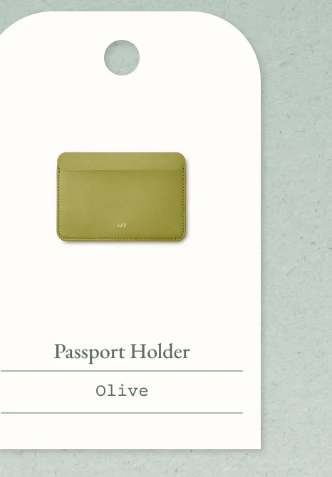 Passport Holder Olive