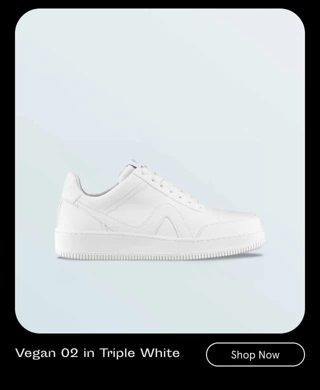The Vegan 02 in Triple White - Shop Now