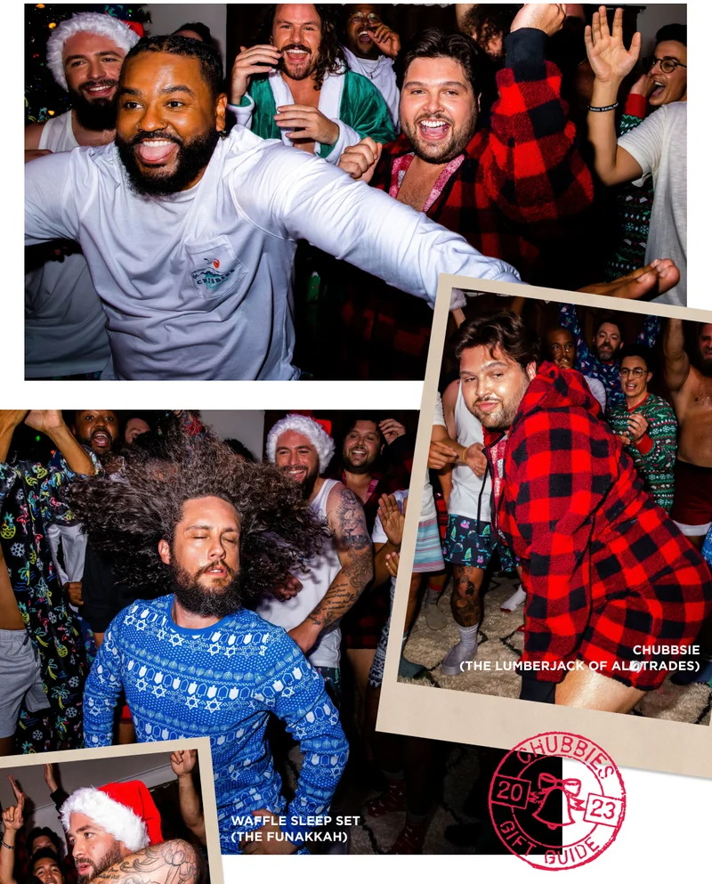 Yes, we made the world's comfiest holiday themed PJs.