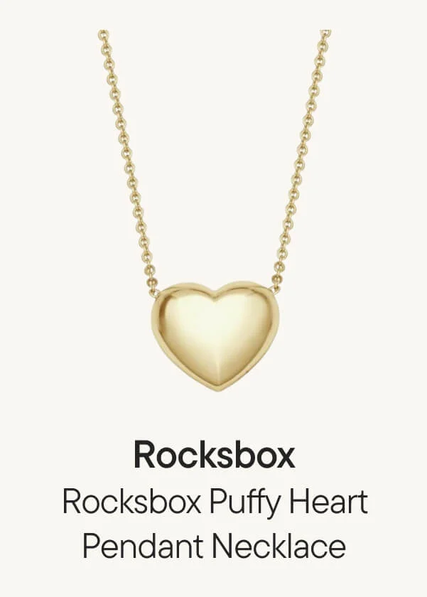 PUFFY HEART PENDANT NECKLACE