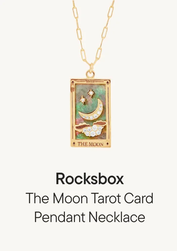 THE MOON TAROT CARD PENDANT NECKLACE