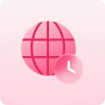 Red globe icon