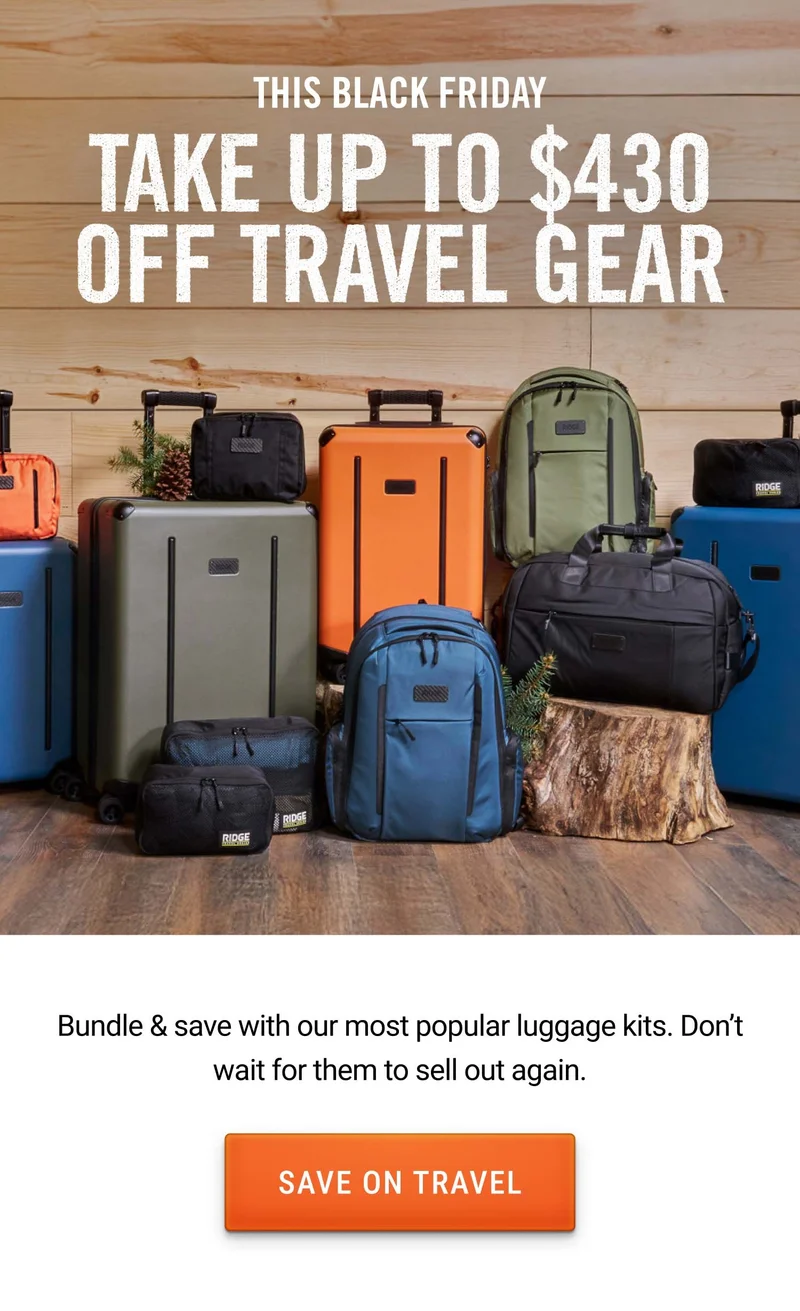 Take Up to $430 Off Travel Gear