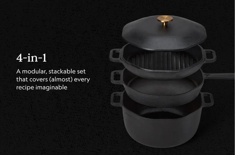 4-in-1 Cast Iron Stack