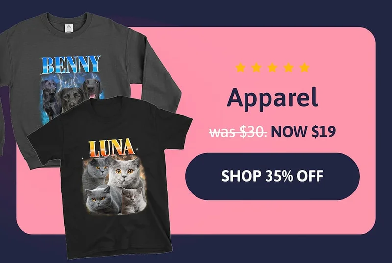 Apparel. Was $30. NOW $19.