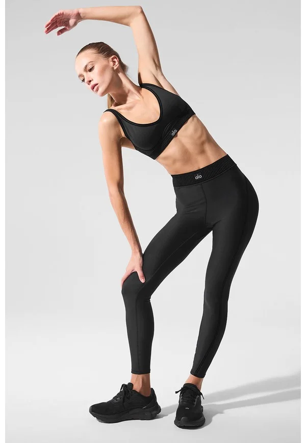 Airlift High-Waist 7/8 Line Up Legging - Black - Black / S