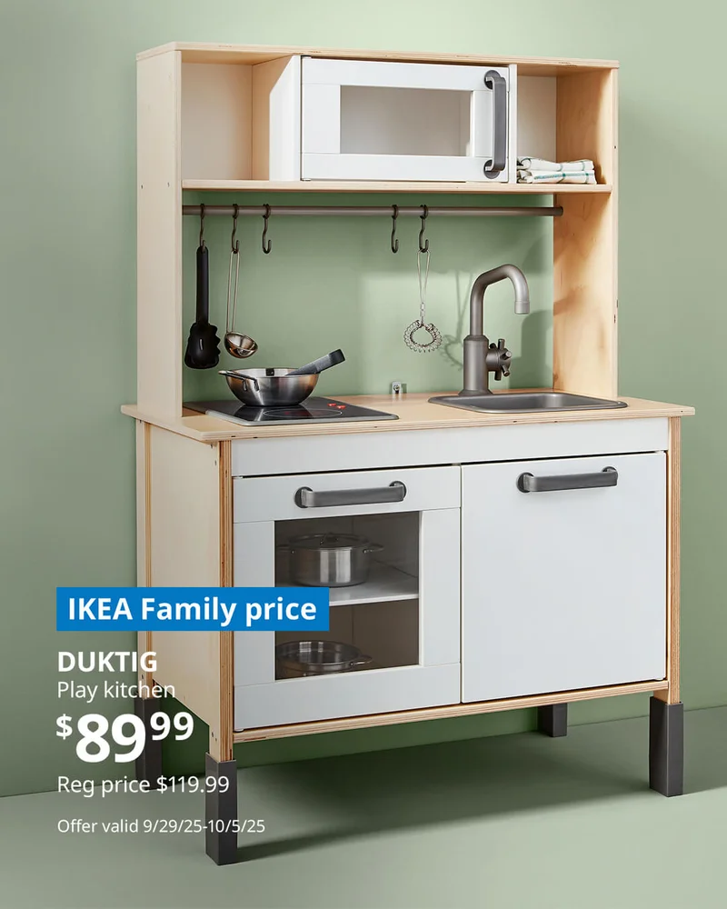 DUKTIG Play kitchen $79.99