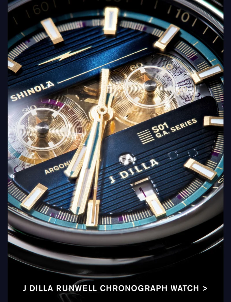 J Dilla Runwell Chronograph Watch >