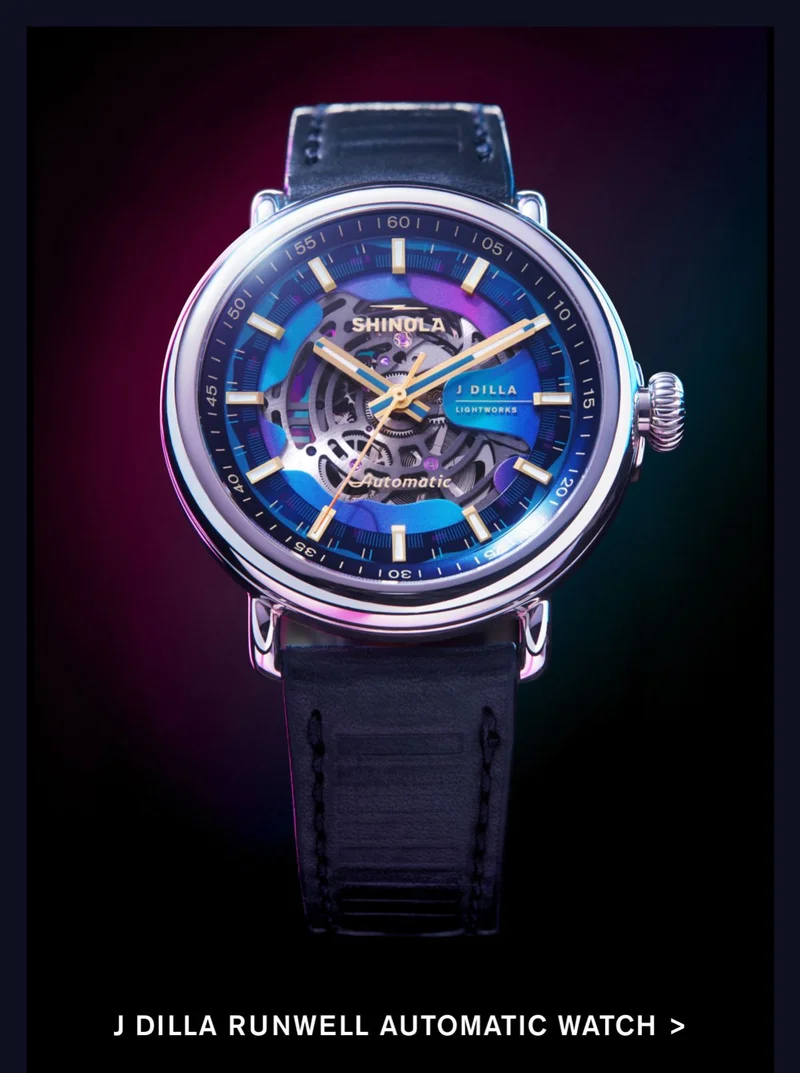 J Dilla Runwell Automatic Watch >
