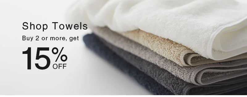 Shop 15% Off Towels