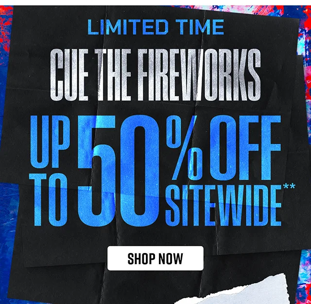 Limited Time Cue The Fireworks Up to 50% Off Sitewide. Exclusions Apply. Shop Now