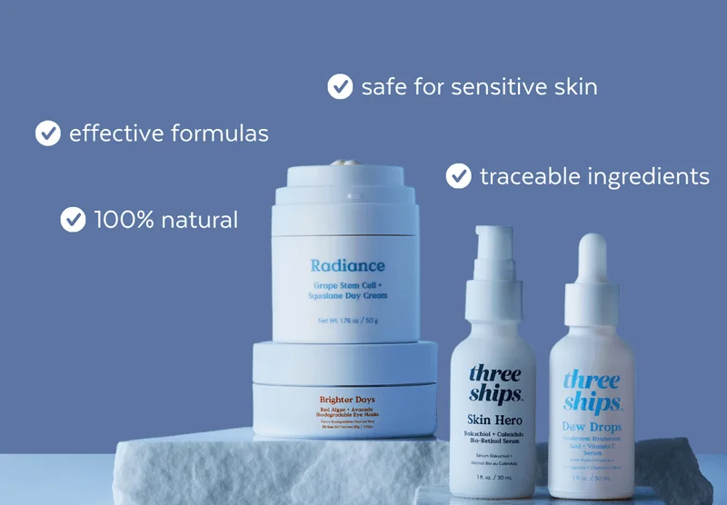 ✓ safe for sensitive skin ✓effective formulas ✓100% natural ✓treatable ingredients