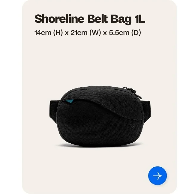 Shoreline Belt Bag 1L.