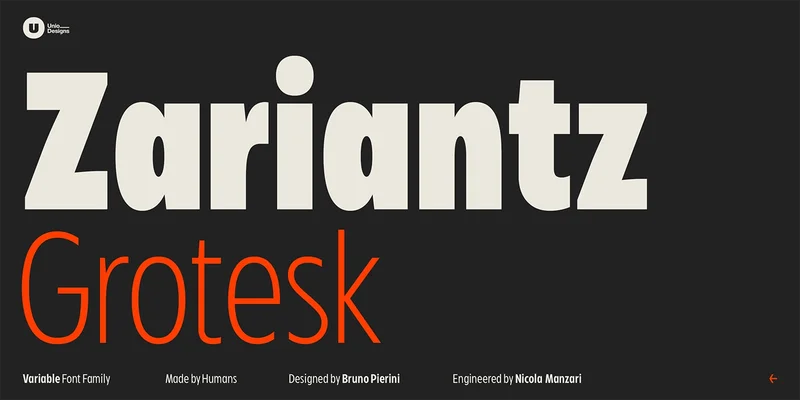Zariantz Grotesk Variable