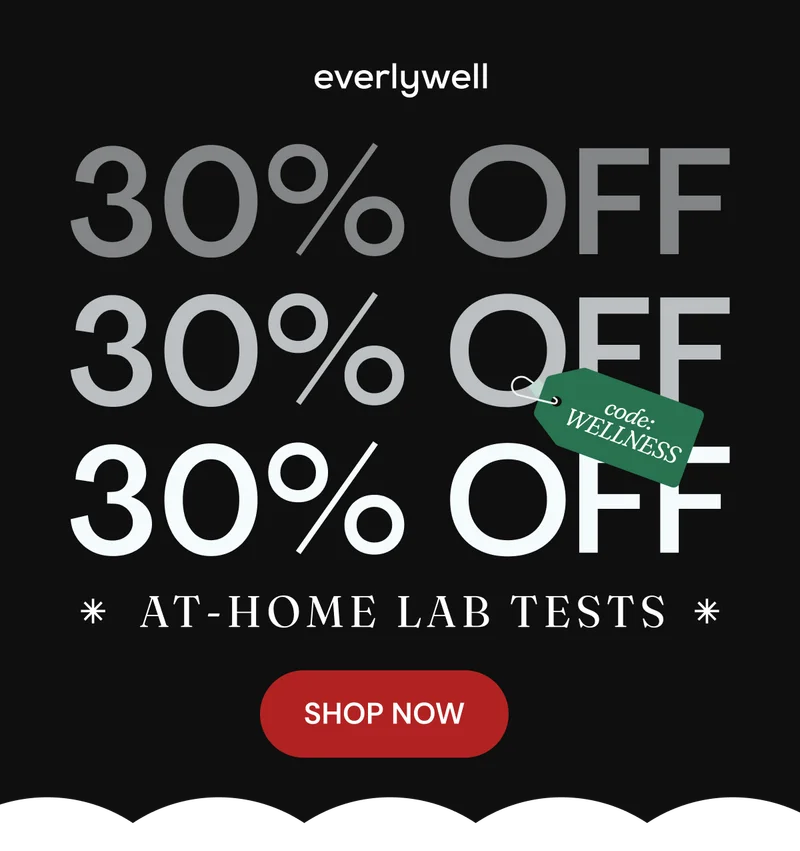 30% OFF AT-HOME LAB TESTS