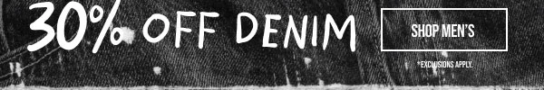30% off Denim Shop Men's