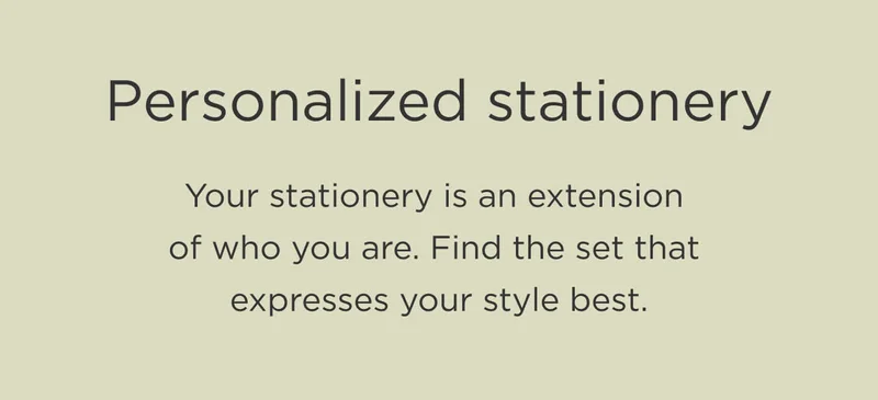 Personalized Stationery