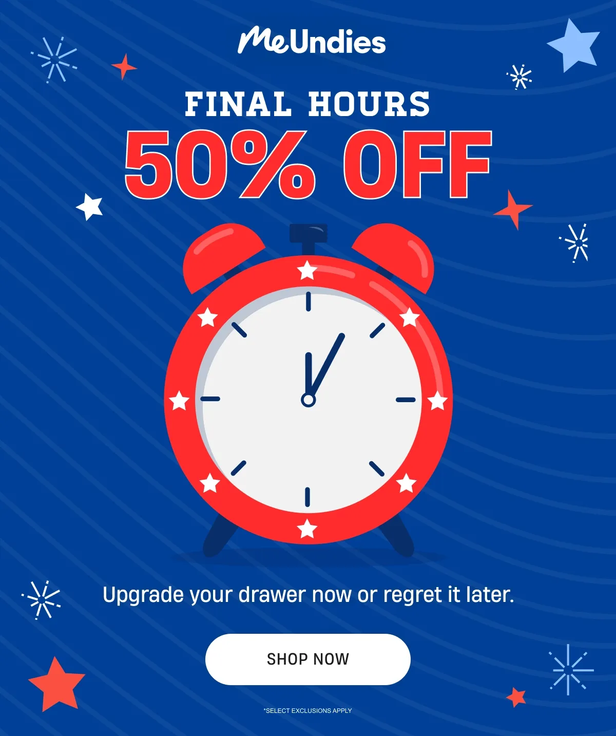 Final Hours | 50% Off | Shop Now