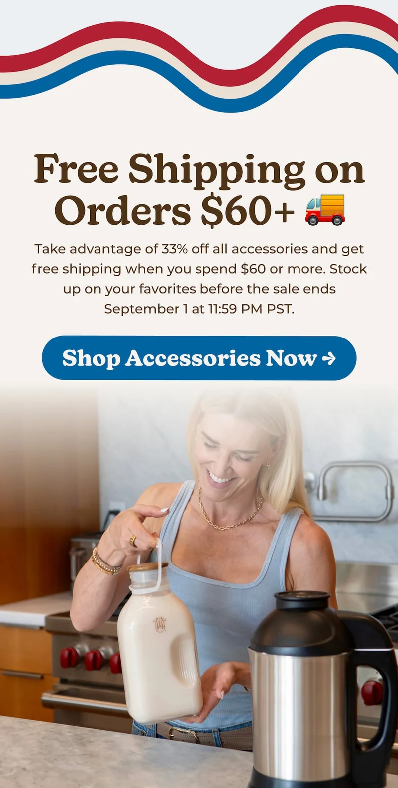 Free shipping on order $60+