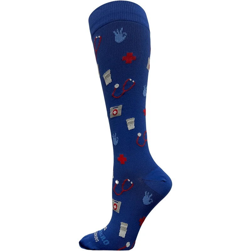 Image of This Superhero Wears Scrubs Women's Compression Socks