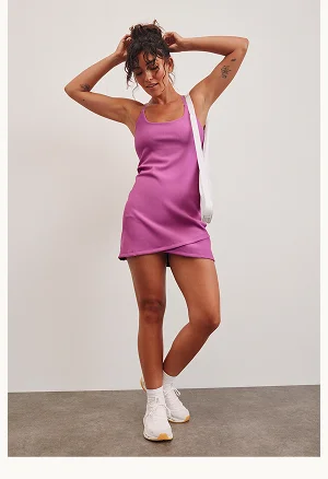 The Line Ribbed Mini Dress