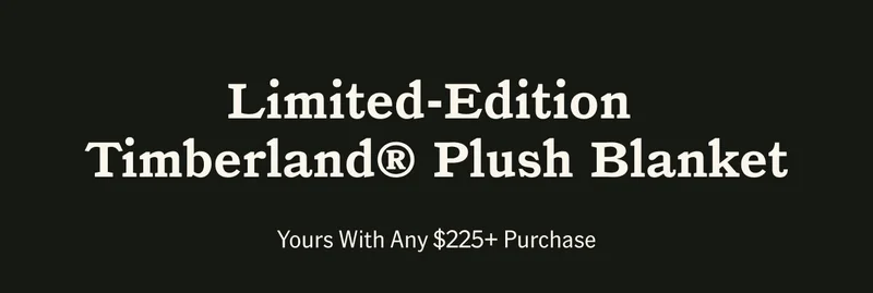 Limited-Edition Timberland Plush Blanket