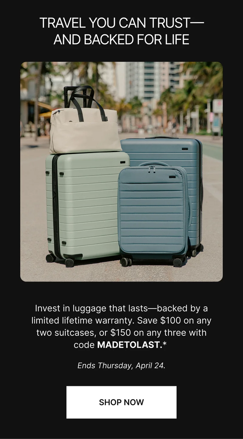 Travel you can trust. Shop Now