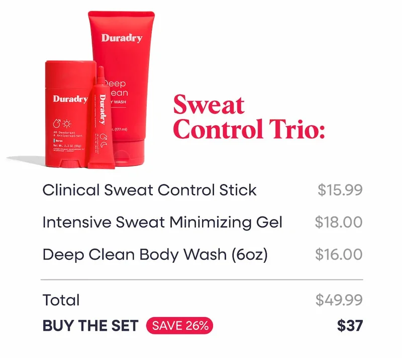 Sweat Control Trio