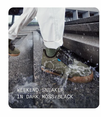 Weekend Sneaker in Dar Moss/Black