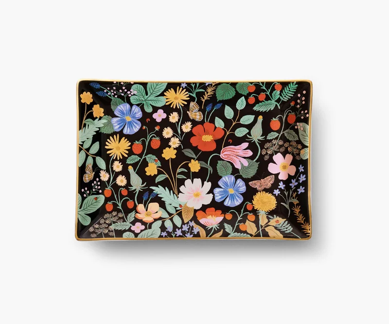 Image of Porcelain Catchall Tray - Strawberry Fields