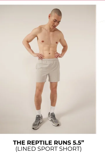 Lined Sport Short: The Reptile Runs 5.5"