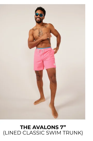 Lined Classic Swim Trunk: The Avalons 7"