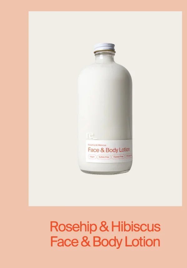 Face & Body Lotion, Rosehip & Hibiscus