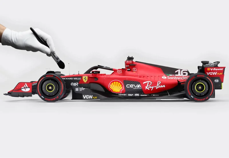 Hand-painted Ferrari scale model