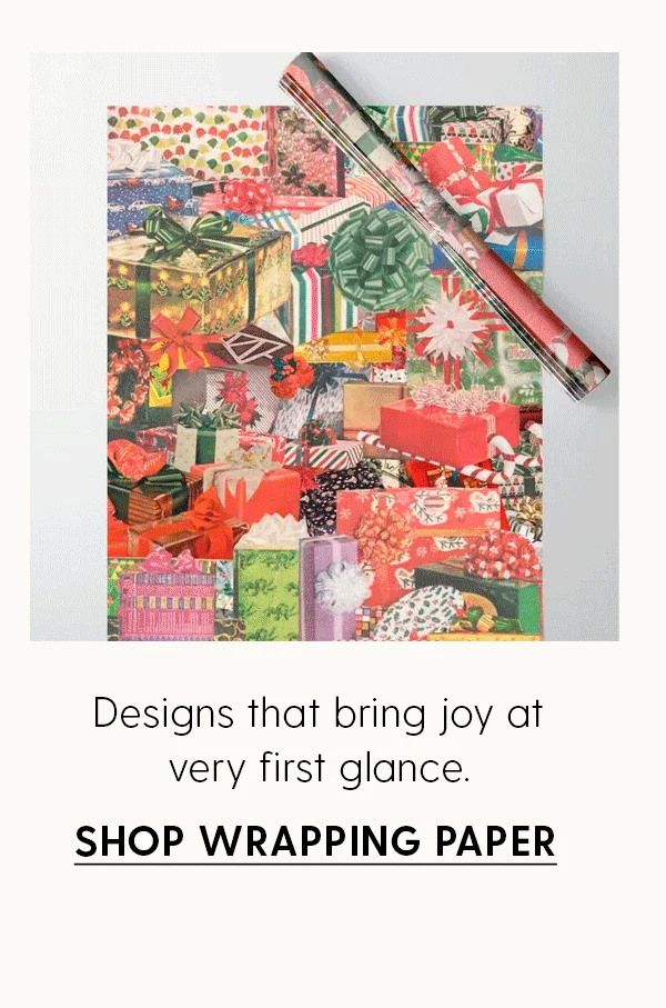 Designs that bring joy at very first glance. | Shop Wrapping Paper