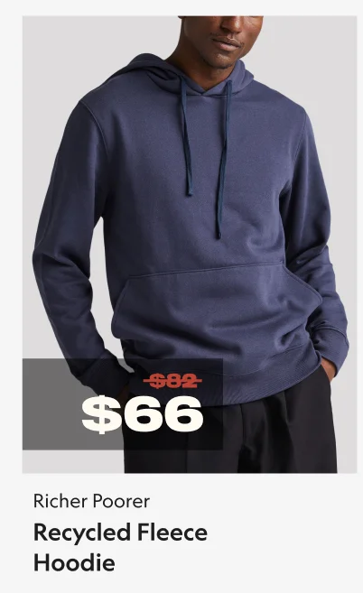 Recycled Fleece Hoodie