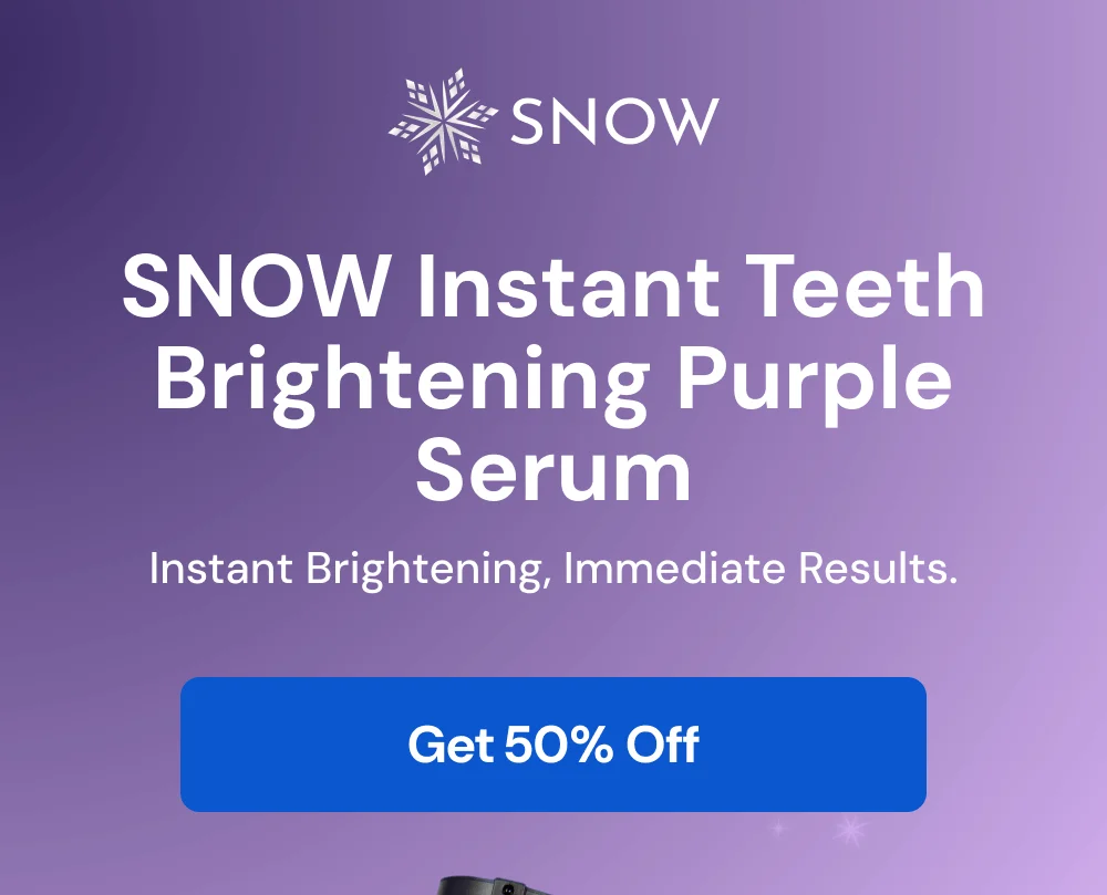 SNOW Instant Teeth Brightening Purple Serum.Instant Brightening, Immediate Results. [Get 50% Off]