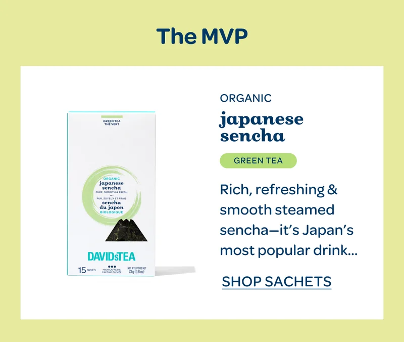The MVP - Organic japanese sencha - Shop Sachets