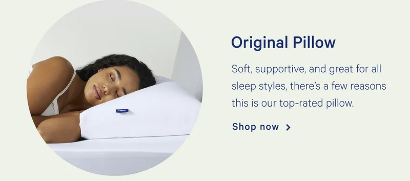 Original Pillow >> Soft, supportive, and great for all sleep styles, there’s a few reasons this is our top-rated pillow. >> Shop now >>